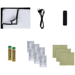 Rollei chytrý přenosný projektor SB-502/ HD 720p až 4K/ 170 ANSI/ HDMI/ USB/ BT/ Wi-Fi/ Repro/ bílý