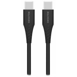 Swissten datový kabel tpe usb-c/usb-c power delivery 5a (100w) 1,5 m černý
