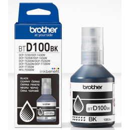 Brother originální inkoust BTD100BK pro T23x, T43x, T53x, T73x, T93x cca 7500 stránek černý