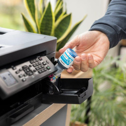 Brother originální inkoust BTD100C pro T23x, T43x, T53x, T73x, T93x cca 5000 stránek modrý