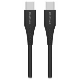 Swissten datový kabel tpe usb-c/usb-c power delivery 5a (100w) 2,5 m černý