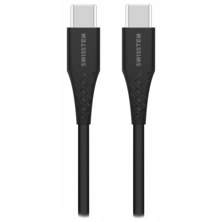 Swissten datový kabel tpe usb-c/usb-c power delivery 5a (100w) 2,5 m černý