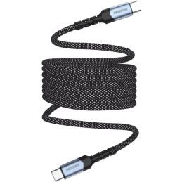 Swissten magnetický datový kabel samonavíjecí usb-c / usb-c 1 m