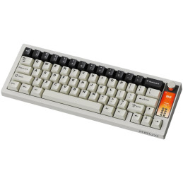 Krux mechanická klávesnice Drox / bezdrátová / Krux Violet sw./ ARGB / 2,4Ghz / BT / USB / display