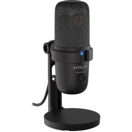 Krux mikrofon Emote 2000S / stolní / 2 typy filtrů / 3,5mm jack / USB-C / černý