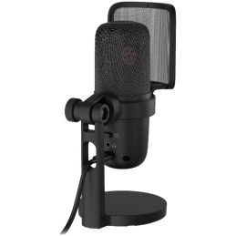 Krux mikrofon Emote 2000S / stolní / 2 typy filtrů / 3,5mm jack / USB-C / černý