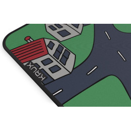 Krux podložka na stůl Space City XXL / 40x97 cm / voděodolná / design dětské město