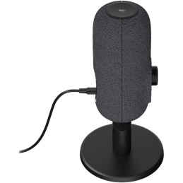 Krux mikrofon Empy / stolní mikrofon / RGB / 4 směrové charakteristiky / 3,5mm jack / USB-C / ARGB / černý