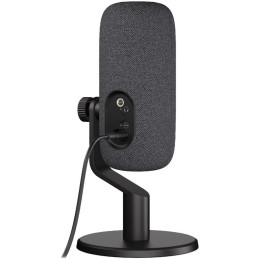 Krux mikrofon Empy / stolní mikrofon / RGB / 4 směrové charakteristiky / 3,5mm jack / USB-C / ARGB / černý