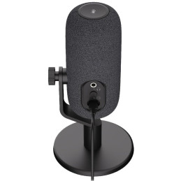 Krux mikrofon Empy / stolní mikrofon / RGB / 4 směrové charakteristiky / 3,5mm jack / USB-C / ARGB / černý