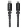 Swissten Datenkabel Kevlar USB-C / Lightning 1,5 m Anthrazit