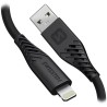 Swissten datový kabel soft silicone usb / lightning 1,5 m 60w černý