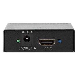 NEDIS HDMI rozbočovač/ 2x HDMI výstup/ 4K@60Hz/ 18 Gbps/ kov/ antracit