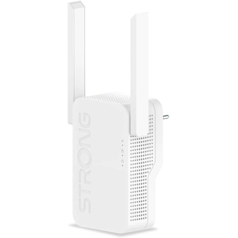 STRONG opakovač REPEATER 3600/ Wi-Fi 7 standard 802.11be/ 3600 Mbit/s/ 1x LAN/ 2x externí anténa/ bílý
