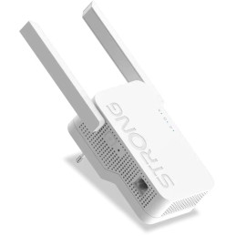 STRONG opakovač REPEATER 3600/ Wi-Fi 7 standard 802.11be/ 3600 Mbit/s/ 1x LAN/ 2x externí anténa/ bílý