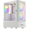Obudowa Krux Vako RGB/ ATX / 3x120mm wentylator RGB / 2xUSB 2.0 / USB 3.0 / biała