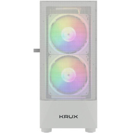 Krux skříň Vako RGB/ ATX / 3x120mm RGB fan / 2xUSB 2.0 / USB 3.0 / bílá