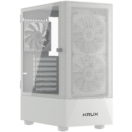 Krux skříň Vako RGB/ ATX / 3x120mm RGB fan / 2xUSB 2.0 / USB 3.0 / bílá