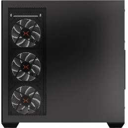 Krux skříň Exo / ATX / 4x120mm RBG fan / 2xUSB 2.0 / USB-C / tvrzené sklo / černá