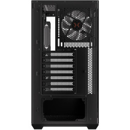 Krux skříň Exo / ATX / 4x120mm RBG fan / 2xUSB 2.0 / USB-C / tvrzené sklo / černá
