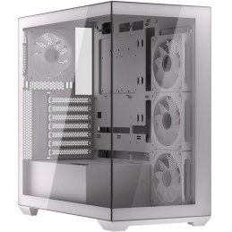 Krux skříň Exo / ATX / 4x120mm RBG fan / 2xUSB 2.0 / USB-C / tvrzené sklo / bílá