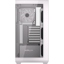 Krux skříň Exo / ATX / 4x120mm RBG fan / 2xUSB 2.0 / USB-C / tvrzené sklo / bílá