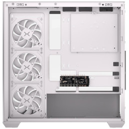 Krux skříň Exo / ATX / 4x120mm RBG fan / 2xUSB 2.0 / USB-C / tvrzené sklo / bílá