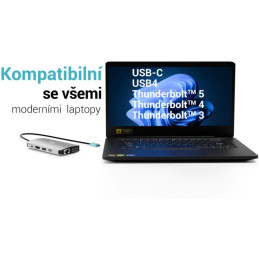 I-tec dokovací stanice USB-C Metal Nano 3x Display (DP, HDMI and VGA) Power Delivery 100 W