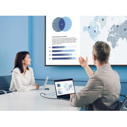 ViewSonic 75"DLED Prezentační Display,3840x2160,500nits,24/7,5500:1,HDMI,USB-C,VGA,RS232,RJ45,USB-ASpeaker10Wx2,Black