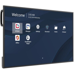 ViewSonic 43"LED Prezentační Display,3840x2160,500nits,1200:1,Android14,24/7,4GB/32GB,HDMI,USB-C,RS232,USB-A,Speaker10W