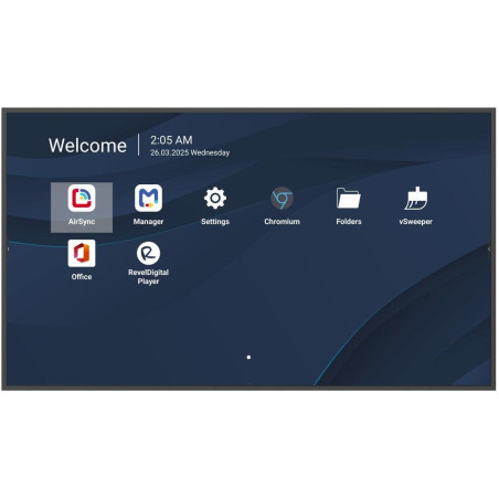 ViewSonic 65"LED Prezentační Display,3840*2160,500nits,1500:1,Android14,24/7,4GB/32GB,HDMI,USB-C,RS232,USB-A,Speaker10W