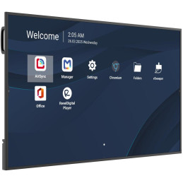 ViewSonic 65"LED Prezentační Display,3840*2160,500nits,1500:1,Android14,24/7,4GB/32GB,HDMI,USB-C,RS232,USB-A,Speaker10W