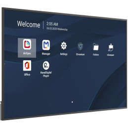 ViewSonic 75"LED Prezentační Display,3840*2160,500nits,1500:1,Android14,24/7,4GB/32GB,HDMI,USB-C,RS232,USB-A,Speaker10W