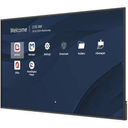 ViewSonic 75"LED Prezentační Display,3840*2160,500nits,1500:1,Android14,24/7,4GB/32GB,HDMI,USB-C,RS232,USB-A,Speaker10W