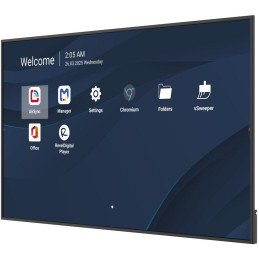 ViewSonic 86"LED Prezentační Display,3840*2160,500nits,1200:1,Android14,24/7,4GB/32GB,HDMI,USB-C,RS232,USB-A,Speaker10W