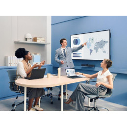 ViewSonic 43" Prezentační Display 3840*2160,500nits,1200:1,8GRAM/32GB,HDMI,USB-A,USB-C,RS232,Speaker16W*2,RJ45*2,Black