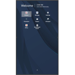 ViewSonic 55" Prezentační Display 3840*2160,500nits,1200:1,8GRAM/32GB,HDMI,USB-A,USB-C,RS232,Speaker16W*2,RJ45*2,Black
