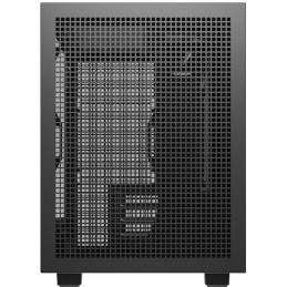 DEEPCOOL skříň CH260 WOOD / microATX / 2xUSB 3.0 / USB-C / tvrzené sklo / černá s dřevěnými prvky