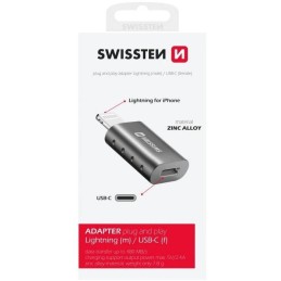 Swissten adapter lightning(m)/usb-c(f)