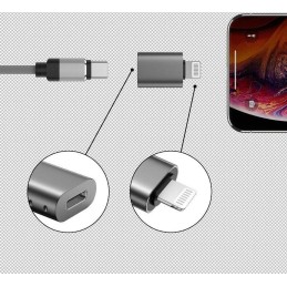 Swissten adapter lightning(m)/usb-c(f)