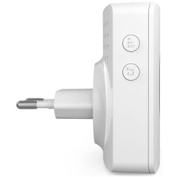 NEDIS Wi-Fi chytrý bezdrátový zvonek/ RF 433 Mhz/ síťové napájení 100 - 240 V/ 60 melodií/ Android/ iOS/ bílý