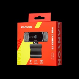 CANYON Webcam C5 – FHD 1920x1080@30fps, 2MPx, USB2.0