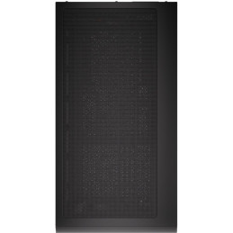 Krux skříň Palum / ATX / 2x120 mm fan / 2xUSB 2.0 / USB-C / dřevěné elementy / temperované sklo / černá