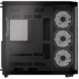 Krux skříň Empero / ATX / 4x120 mm ARBG fans / 2xUSB 2.0 / USB-C / panoramatická / černá