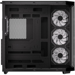 Krux skříň Empero / ATX / 4x120 mm ARBG fans / 2xUSB 2.0 / USB-C / panoramatická / černá