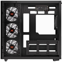 Krux skříň Empero / ATX / 4x120 mm ARBG fans / 2xUSB 2.0 / USB-C / panoramatická / černá