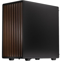 Krux skříň Helio / microATX /1x120mm fan / USB 3.0 / USB-C / dřevěný design / černá