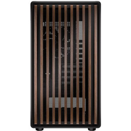 Krux skříň Helio / microATX /1x120mm fan / USB 3.0 / USB-C / dřevěný design / černá