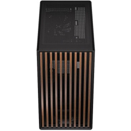 Krux skříň Helio / microATX /1x120mm fan / USB 3.0 / USB-C / dřevěný design / černá