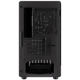 Krux skříň Helio / microATX /1x120mm fan / USB 3.0 / USB-C / dřevěný design / černá